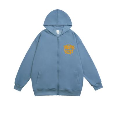 China Custom-made hoodies hoody printing cotton polyester anti-pilling classic zipper wholesale low MOQ design for sale