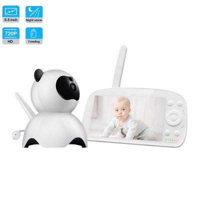 China Amazon Hot Selling Nanny Home Baby Camera Plug And Play 5.5 Inch Screen 720P Wireless Video Surveillance for sale