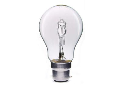 China Dimmable Clear Halogen Light Bulbs Bright White A19 B22 Base 220V 42 Watt for sale