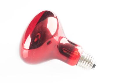 China 220V Red Infrared Heat Lamp Bulb , Outdoor Heat Lamp Bulb For Animal Warmth for sale