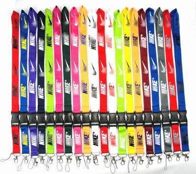 China Decorative& tether newcomer polyester and wap lanyard key chain custom fast shipping fashion n ike lanyard for sale