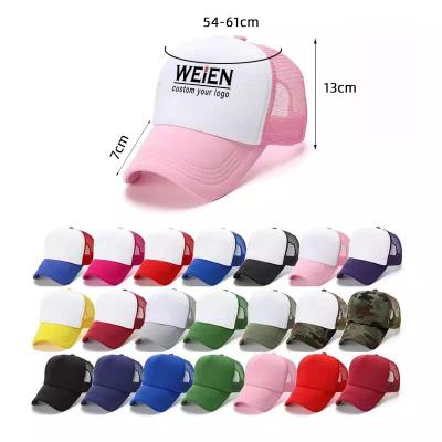 China breathable & Custom Printet Mesh Trucker Hats Waterproof Breathable Running Hats High Quality Casual Hats Custom Trucker Hat for sale