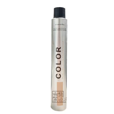 China Recyclable and Eco-Friendly Custom Empty Eco Squeeze 100ml Aluminum Tube for Hair Coloring Cream for sale