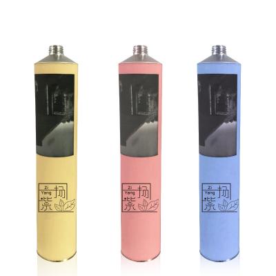 China Recyclable and Eco-Friendly Sustainable Cosmetic Aluminum Hose Package Metal Material Squeeze Tube Packaging Aluminum Collapsible Cosmetic Paste Tube for sale