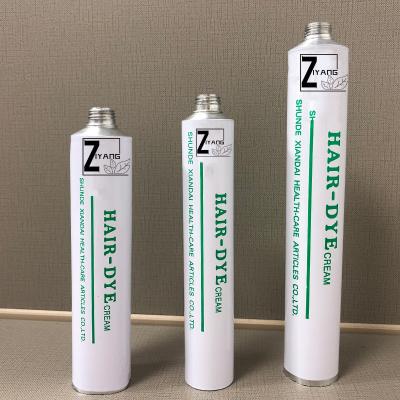 China And Eco-Friendly Recyclable Packaging Glue Tube Recyclable Squeeze Metal Container Aluminum Green Watercolor Packaging Collapsible Tube for sale