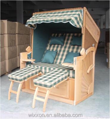 China Wicker Beach Chair Beach House&Rattan Basket Beach Chair&Roofed Lounge Chair&Roofed Beach Chair for sale