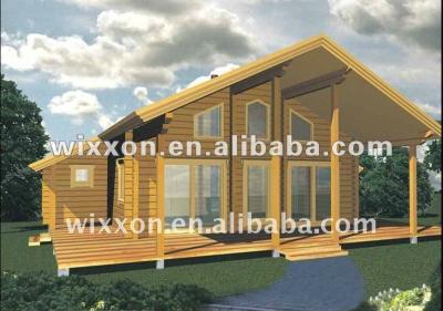 China Beautiful Prefab Wooden House Villa for sale