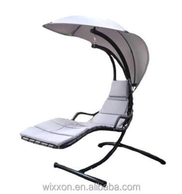 China Outdoor Furniture KD Design Metal Stand Helicopter Canopy Rattan Swing Chair Singapore Hot Sale for sale