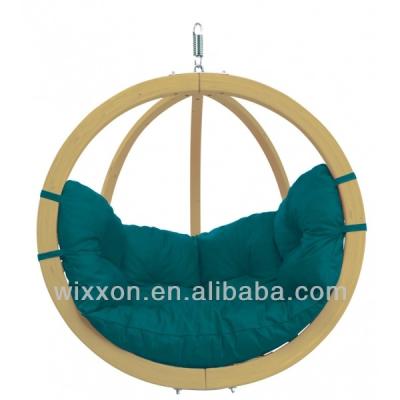 China Global Sun Sofa Hammock, Global Swing Chair, Global Hanging Chair, Wooden Stand Globular Swing Chair With Cushion for sale