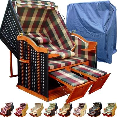 China KD Design Wiker Beach Chair Beach Basket Chair Strandkorb Fishing for sale