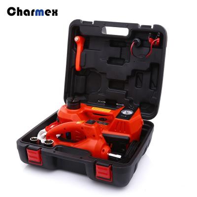 China Auto Repair Factory Charmex 3 in 1 Car Jacks Tool Kit 5 Ton Service Jack Electric Air Pump And Jack For Car Tires for sale