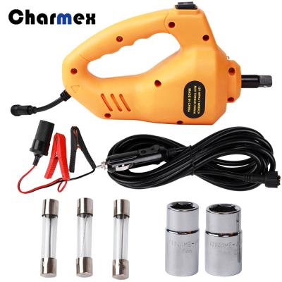 China Automobile Charmex Car Accessories Tire Tools Electrical Torque Impact Wrench Set Input Voltage 12V Rated Current 15A for sale