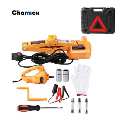 China Charmex Car Electric Jack Cordless Electric Ratchet Wrench Jack Repair Kit 12v Electric Jack And Wrench Tool for sale