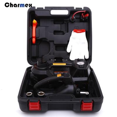 China Charmex 5 Ton 12v Electric Hydraulic Jack Electric Impact Wrench Tools 5 Ton Electric Car Hydraulic Jack Impact Wrench Tools for SUV for sale