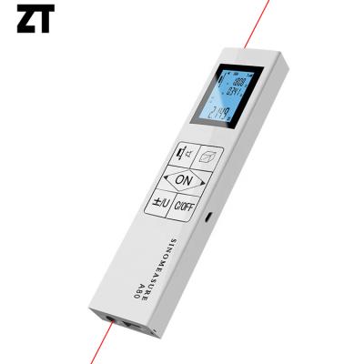 China 125*30*14mm Laser Range Finder Dual Dual Way Handheld Digital USB Rechargeable Laser Distance Meter for sale