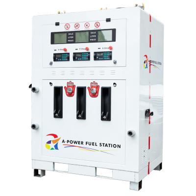 China Micro Oil Gas Station 3000L 3 Nozzles Portable Fuel Dispenser Gas Station for sale