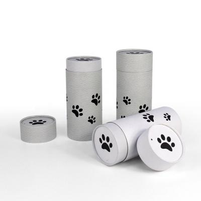 China Firstsail Supplies Cat Cremation Pet Urn Biodegradable Funeral Ashes Scatter Tube Footprint Animal Caskets and Caskets for sale