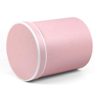 China Recycled Materials Flush Design Rose Cardboard Round Decorative Paper Boxes Gift Valentine Rose Packaging Tube With Lid for sale