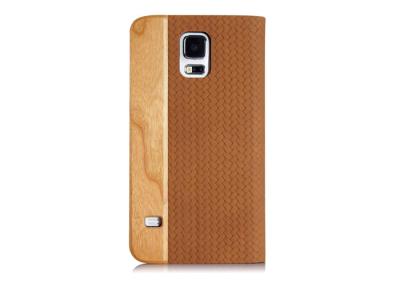 China Wood Samsung Galaxy S5 Wallet Case  for sale