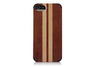 China Handcrafted Customize Strip iPhone 5 Wooden Back Covers for Fashion Girl or Boy for sale