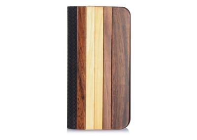 China Foldable Handmade Wood Flip Cover For Mobile Phones , Apple Iphone5 / 5S Protective Cases for sale