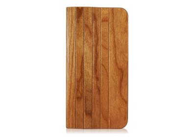 Chine Cas en cuir de luxe de téléphone de secousse, cas en bois de téléphone portable d'Iphone 6 avec le support à vendre