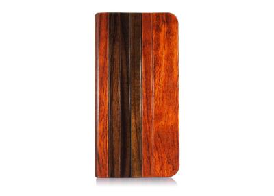 China Hybrid Wooden Cell Phone Shell iPhone Leather Folio Case Shock Resistant and Dust Proof for sale