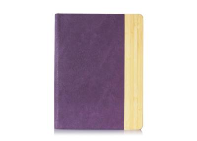 China Purple Girls iPad Air Leather Folio With Stand , Bamboo Universal iPad Tablet Covers for Women for sale