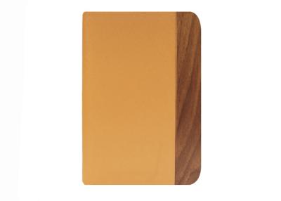 China Handmade Stand iPad Air Leather / Walnut Wood Tablet Computer Folio Case for sale