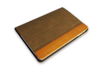 China Eco-friendly Ipad Mini Leather Folio Case With Cherry Wood And Unique Pattern for sale