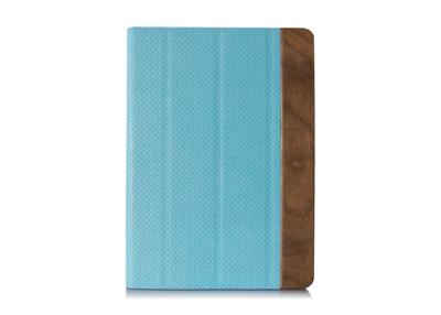 China Real Wood And Leather Ipad 1 2 Flip Case for sale