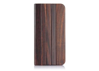 China Luxury Dark Wood Apple Iphone Protective Cases , Wooden Mobile Cell Phone Folio Covers for sale