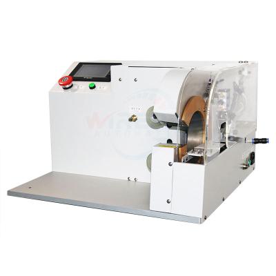 China HW-D30 Automatic Feeding Corrugated Hose Tape Winding Slitter Cable Harness Tape Tying Machine for sale