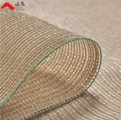 China Privacy Screen for Balcony and Garden Plant Sand Color 120gsm 2.5mx10m UV PE Edge Plastic Taped Privacy Screen for Balcony and Garden for sale