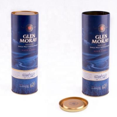 China Save Money Bank Good Quality Whiskey Metal Container Empty Wine Tin Box Package For Wine Bottle for sale