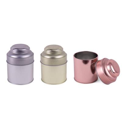 China Cookie ROUND TIN CAN Color Case Custom Box With Logo Packaging Metal Box Tin Candle Can for sale