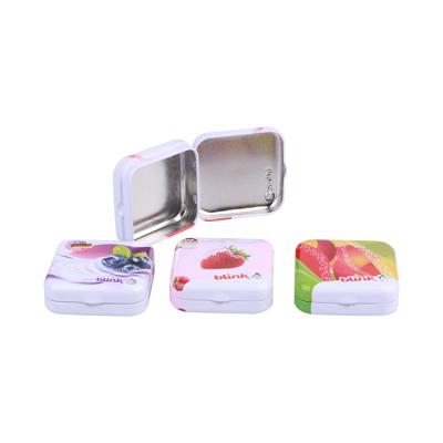 China Mints Food Grade Empty Mini Tin Box Food Packaging For Candy for sale