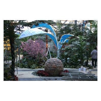 China High Quality Durable Modern Outdoor Custom Fiberglass Sculpture Resin Ball Sculpture For Garden Decoration for sale