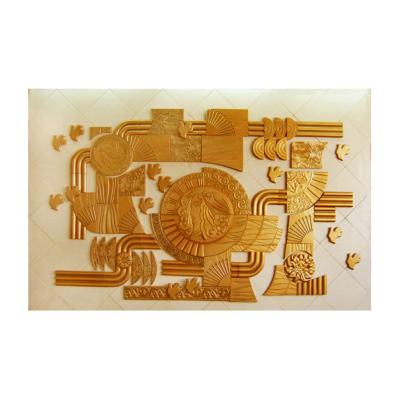 China Durable Modern Famous Abstract Handmade Metal Wall Relief Sculpture For Sale for sale