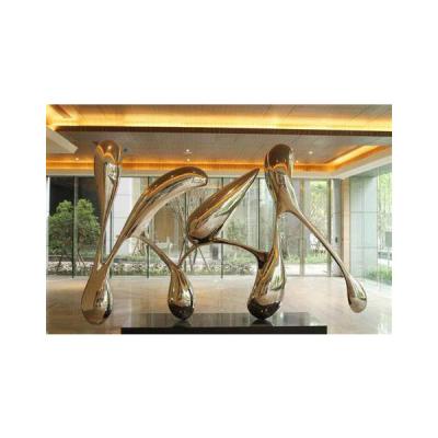 China Durable Stainless Steel Modern Art Abstract Sculpture For Home Decor for sale