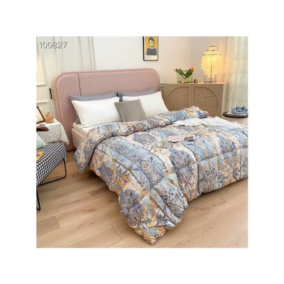 China Breathable Hot Selling Chiffon Winter Printed Duvet Quilt for sale