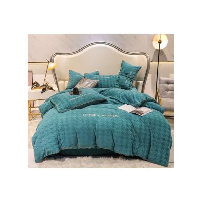 China Wholesale Price Disposable Custom Cotton Bedding Gao Kechong Milk Fluff Four Luxurious Twin Sheets Sets Bed Sheet for sale