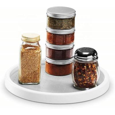 China Viable Round Rotating Non-Slip Kitchen Spice Organizer Kitchen Storage Rack for sale