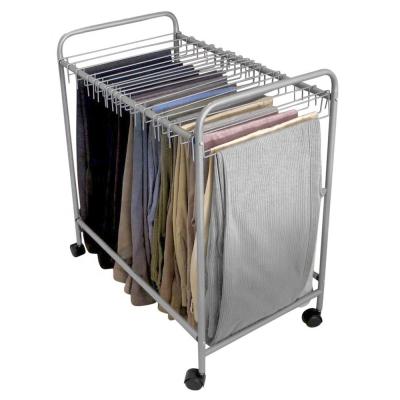 China CLASSIC Rolling Removable Trolley Trolley Pants Hanger Rack Closet Organizer for sale