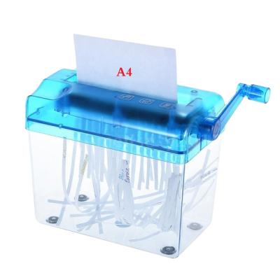 China Handy Plastic+metal Portable Mini Paper Shredder for sale