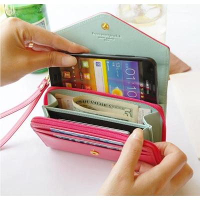 China Lady Crown Smart Pocket PU Leather Wallet Case Handbag For iPhone for sale