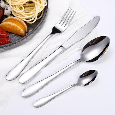 China Sustainable Hot Selling Stylish Silverware Cutlery Set Stainless Steel Kitchen Home Restaurant Tableware PVD Spoon Fork Set Flatware Sets for sale