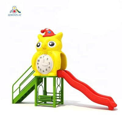 China new design 3-12years children play equipment outdoor plastic swing slide set kids small indoor playground for sale