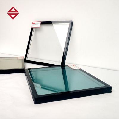 China YARD FACADE CONSTRUCTION HOLLOW GLASS STRUCTURE SPOILED HEAT INSULATED PANEL GLASS PRICE FIRE RESISTANT for sale