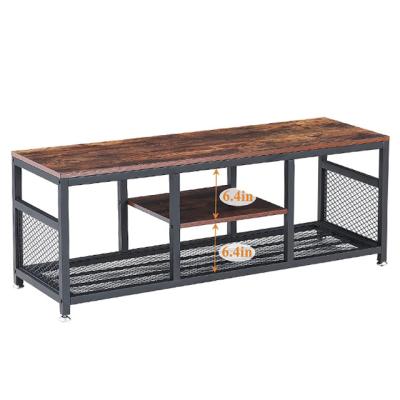 China Adjustable (height) coffee table with suitable storage rack from living room industrial wood and metal frame for sale